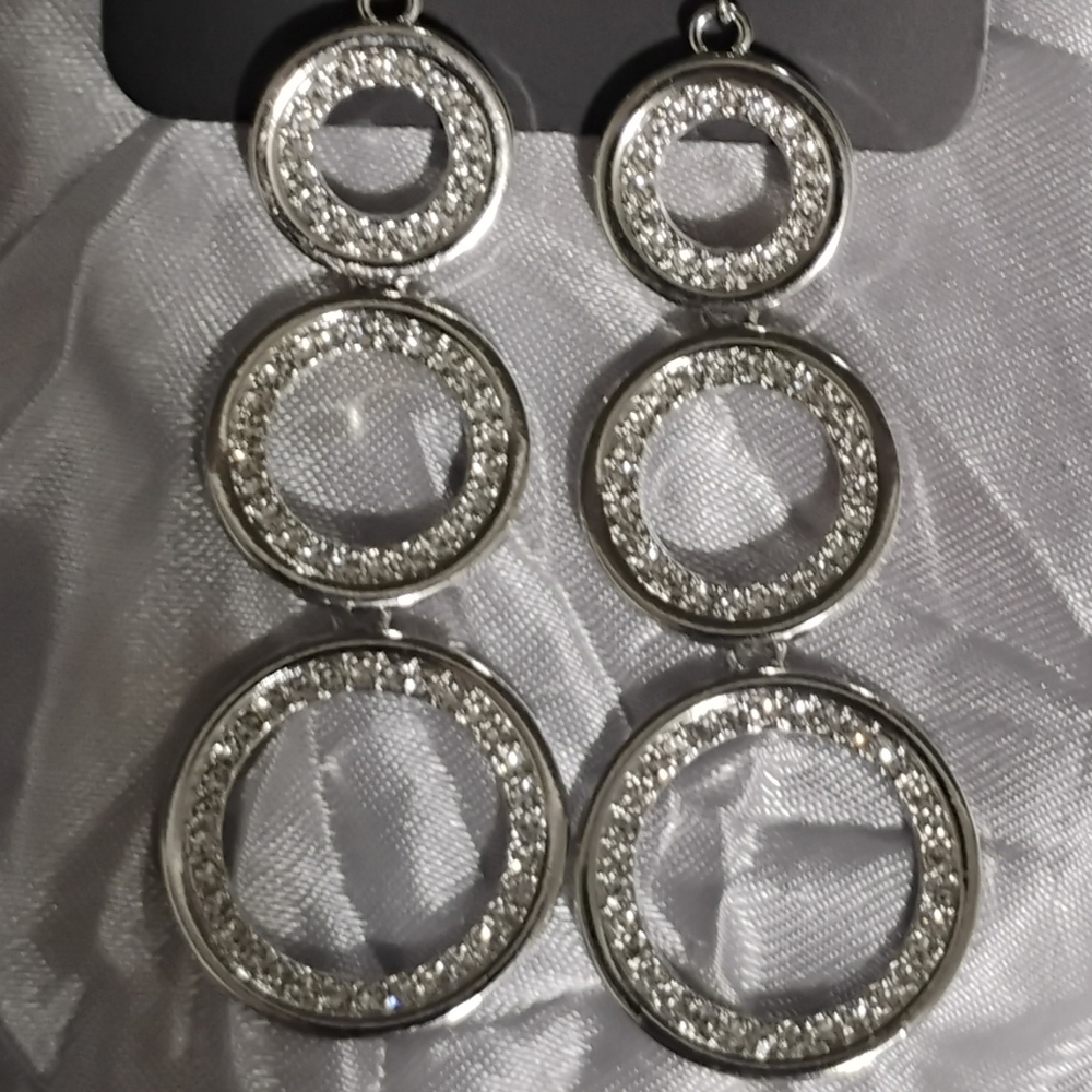 Paparazzi Silver Circle Earrings